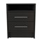 Tuhome Eter Nightstand, Superior Top, Two Drawers, Black MLW3940 - alternate 5